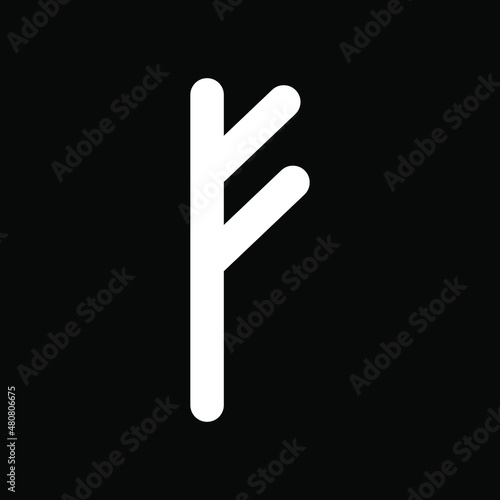 The Fehu rune is a symbol of wealth and pure well-being, untainted by complacency and pride. The Fehu rune is also a rune of completeness and completeness photo
