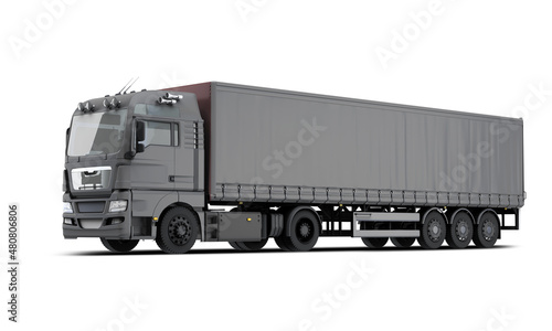3d rendering mock up Truck