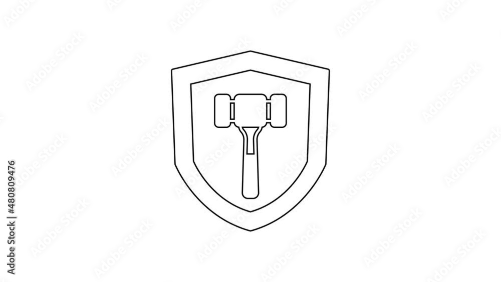Black line Auction hammer icon isolated on white background. Gavel - hammer of judge or auctioneer. Bidding process, deal done. Auction bidding. 4K Video motion graphic animation Black line Auction hammer icon isolated on white background. Gavel - hammer of judge or auctioneer. Bidding process, deal done. Auction bidding. 4K Video motion graphic animation