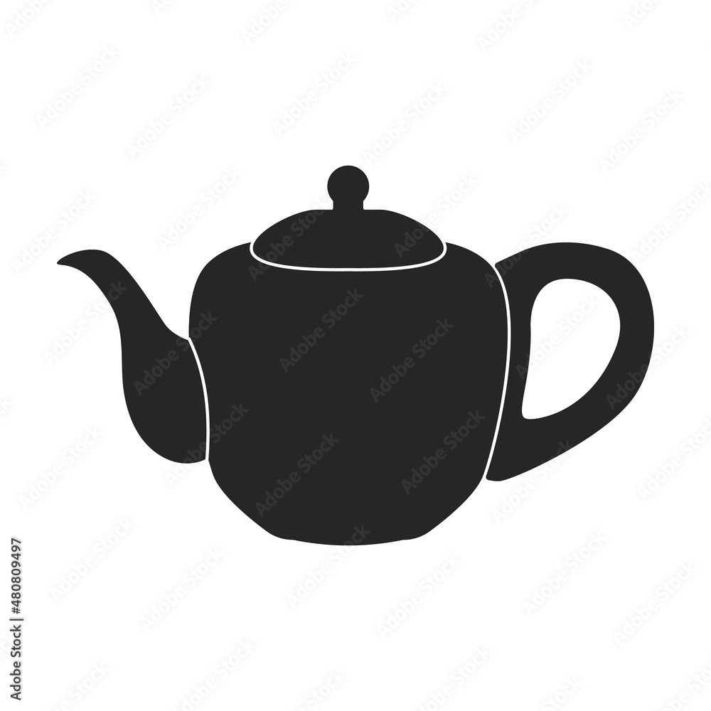 Teapot vector icon.Black vector icon isolated on white background teapot. Teapot vector icon.Black vector icon isolated on white background teapot.