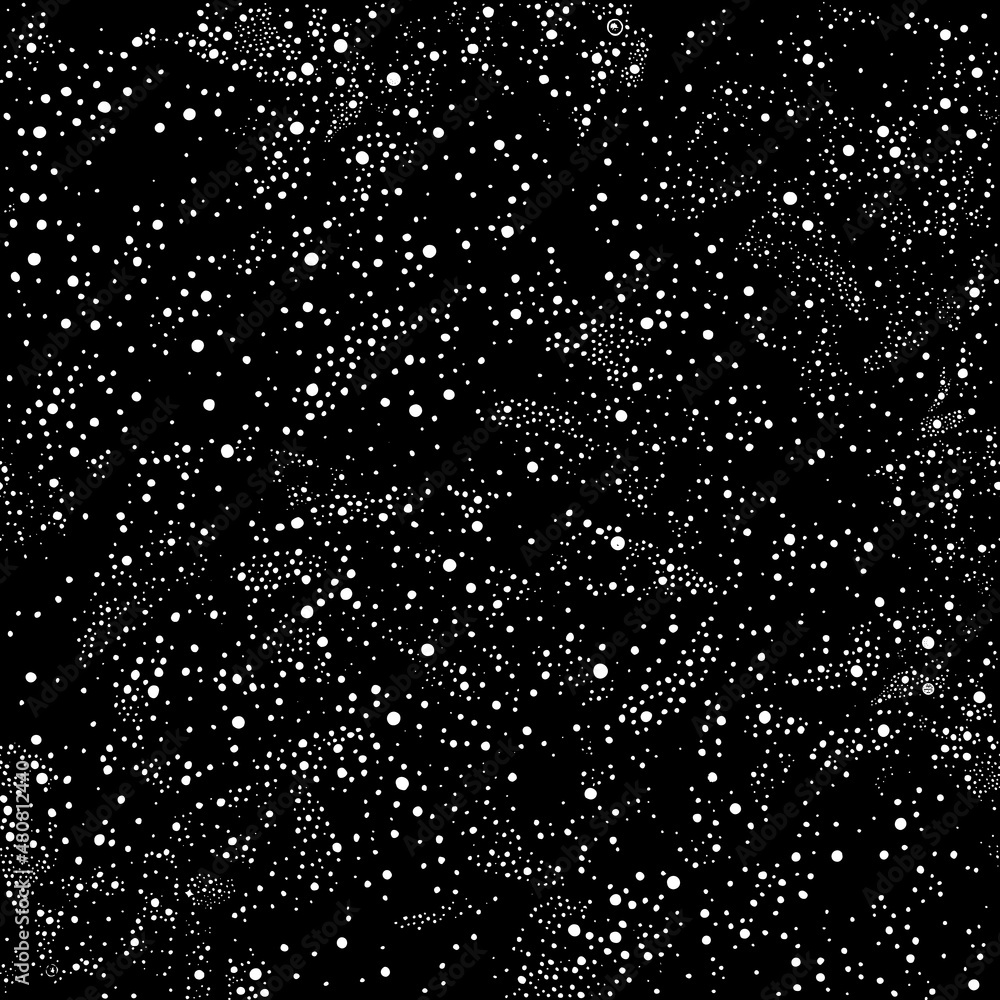 Universe sky star night pattern. Galaxy space background. Starry vector