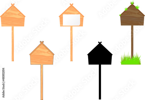 和風な立札・看板セット