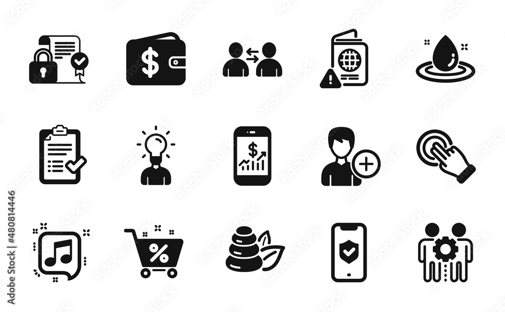 Vector set of Dollar wallet, Loan percent and Fuel energy icons simple set. Touchscreen gesture, Security contract and Education icons. Dollar wallet simple web symbol. Vector Vector set of Dollar wallet, Loan percent and Fuel energy icons simple set. Touchscreen gesture, Security contract and Education icons. Dollar wallet simple web symbol. Vector