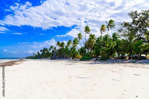 Fototapeta Naklejka Na Ścianę i Meble -  Beach near the Matemwe village at Zanzibar island, Tanzania