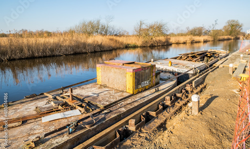 River bank and quay heading repair and restoration on the River Ant, Norfolk Broads
