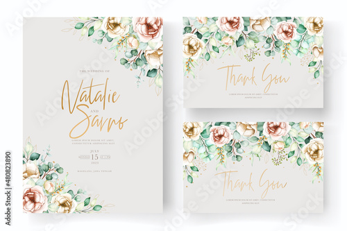Wallpaper Mural hand drawn peonies wedding invitation card set Torontodigital.ca