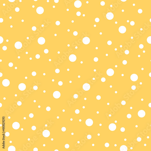 Vector seamless polka dots pattern. Cute design for textile, wallpaper, wrapping paper.