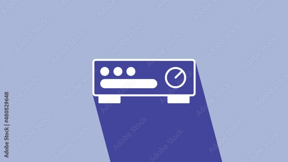 White Sound mixer controller icon isolated on purple background. Dj equipment slider buttons. Mixing console. 4K Video motion graphic animation White Sound mixer controller icon isolated on purple background. Dj equipment slider buttons. Mixing console. 4K Video motion graphic animation