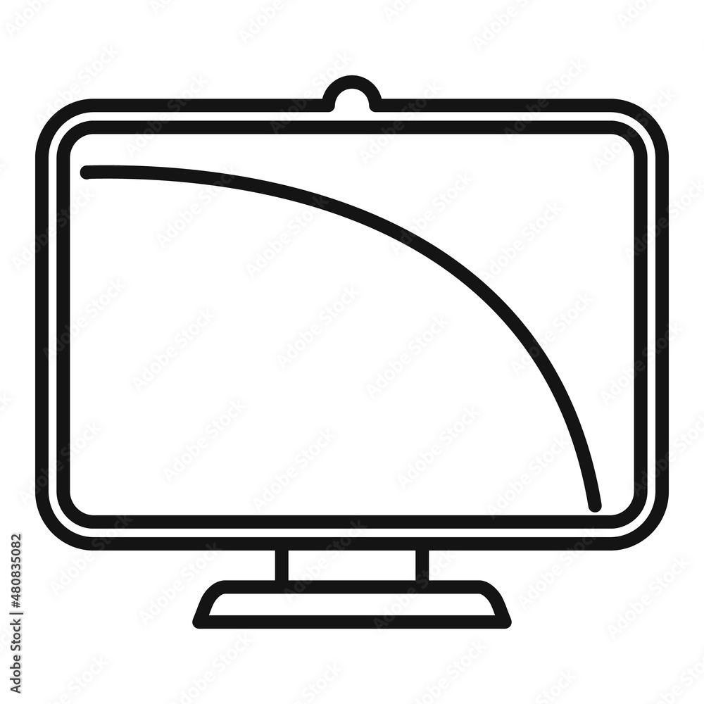 Web camera monitor icon outline vector. Computer screen Web camera monitor icon outline vector. Computer screen