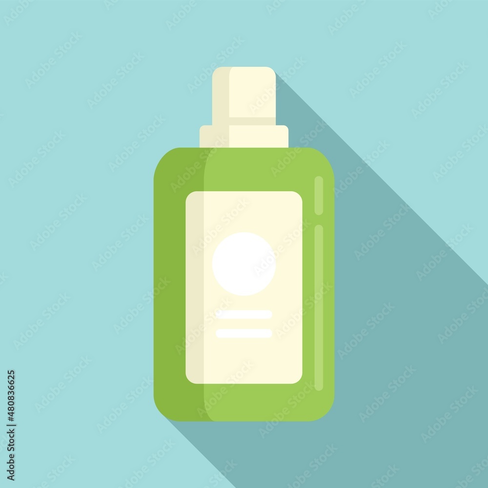 Mouthwash bottle icon flat vector. Tooth wash Mouthwash bottle icon flat vector. Tooth wash