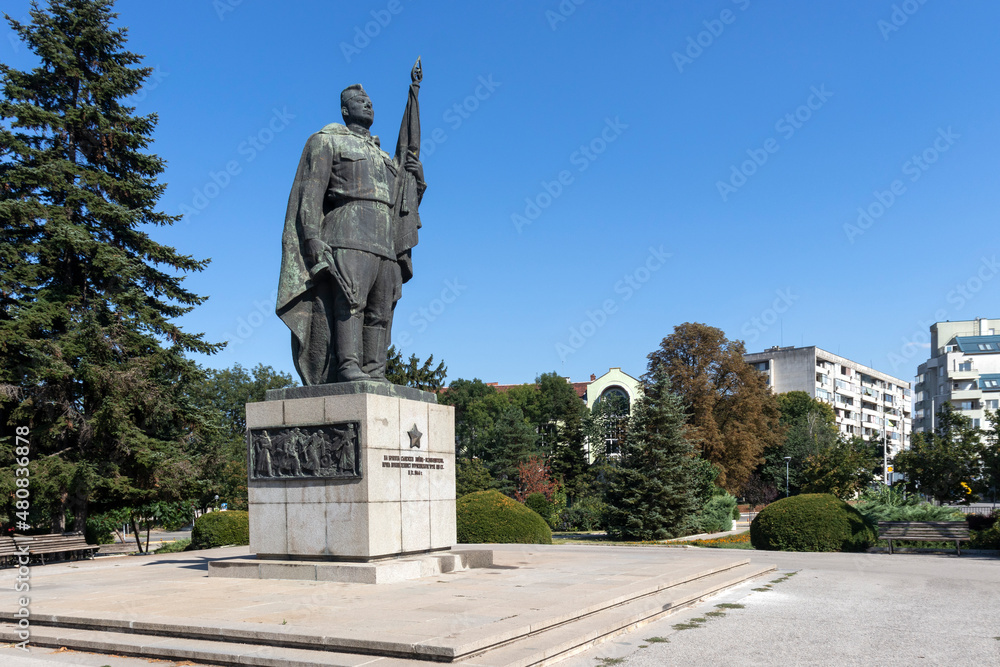 Monument of the Soviet Army known as Alyosha in Ruse, Bulgaria