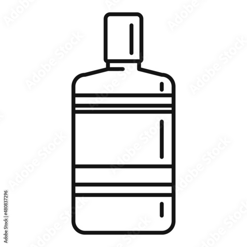 Listerine mouthwash icon outline vector. Wash mouth