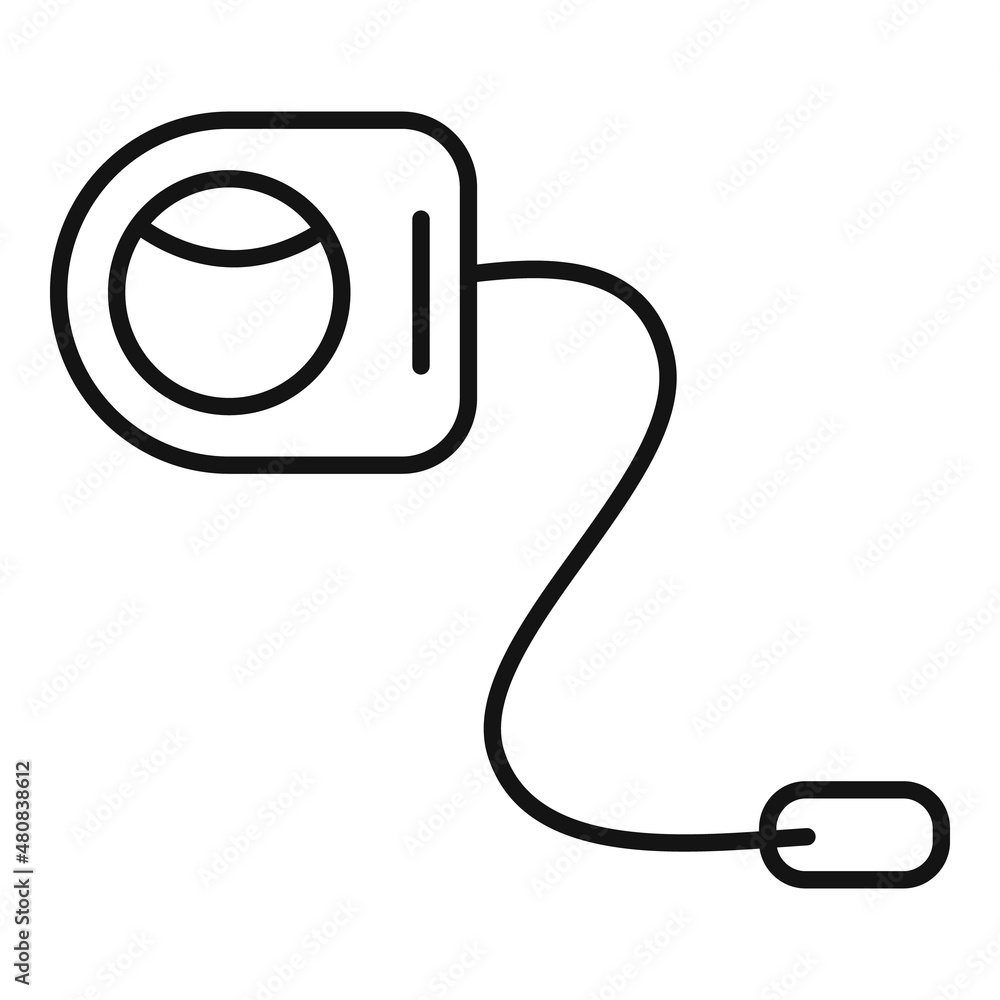 Puppy leash icon outline vector. Pet walk Puppy leash icon outline vector. Pet walk