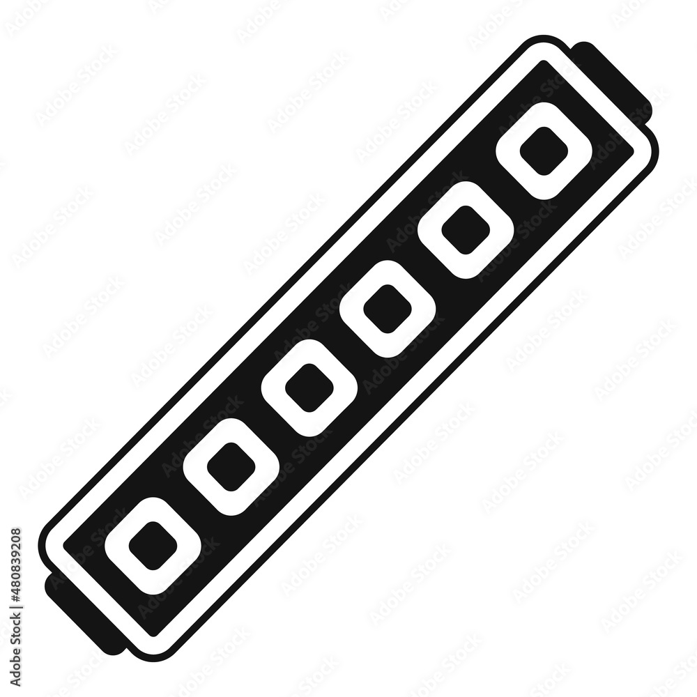Eco led strip icon simple vector. Diode light Eco led strip icon simple vector. Diode light
