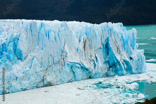 Vertical edge of glacier Perito Moreno (Glaciar Perito Moreno), southeast of Argentina, province Santa Cruz © JackF