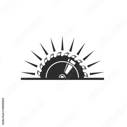 circular saw blade vector illustration design