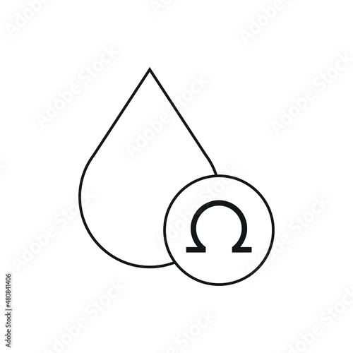 Fatty acid icon design isolated on white background