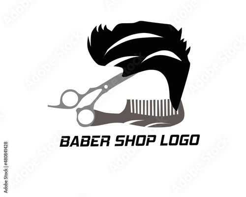 Barber shop logo. Vector illustration