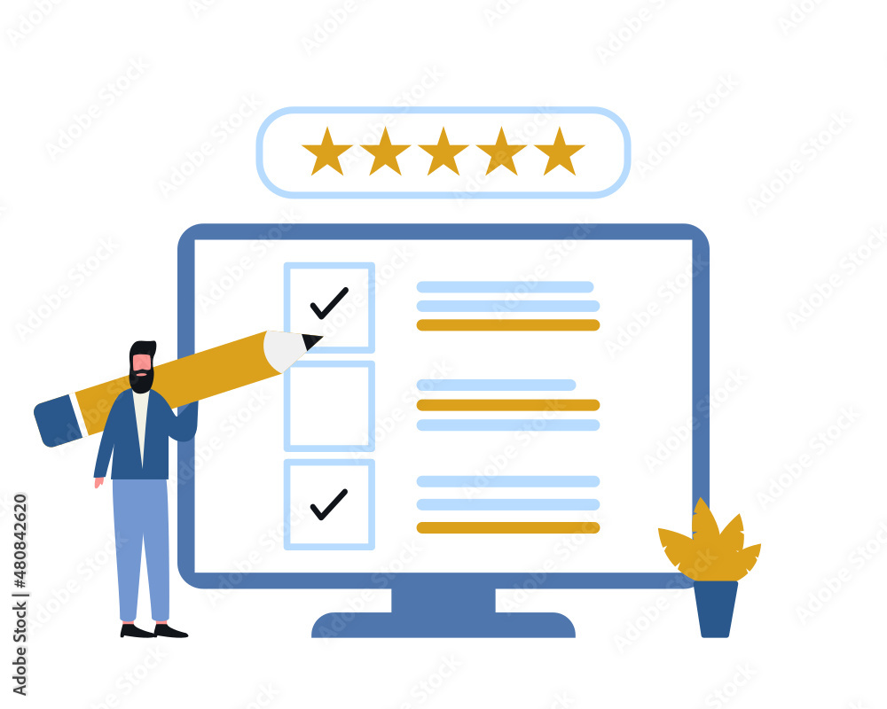 People give star review ratings and feedback People give star review ratings and feedback