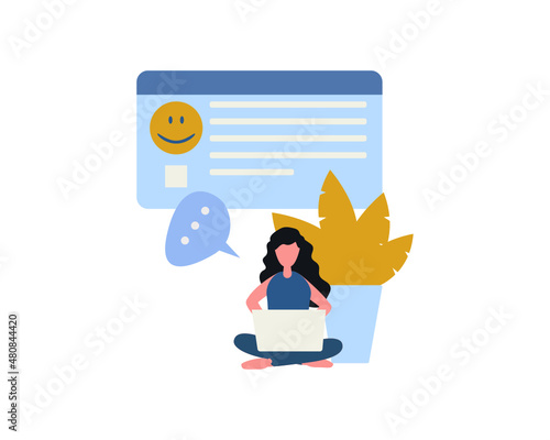 People give star review ratings and feedback