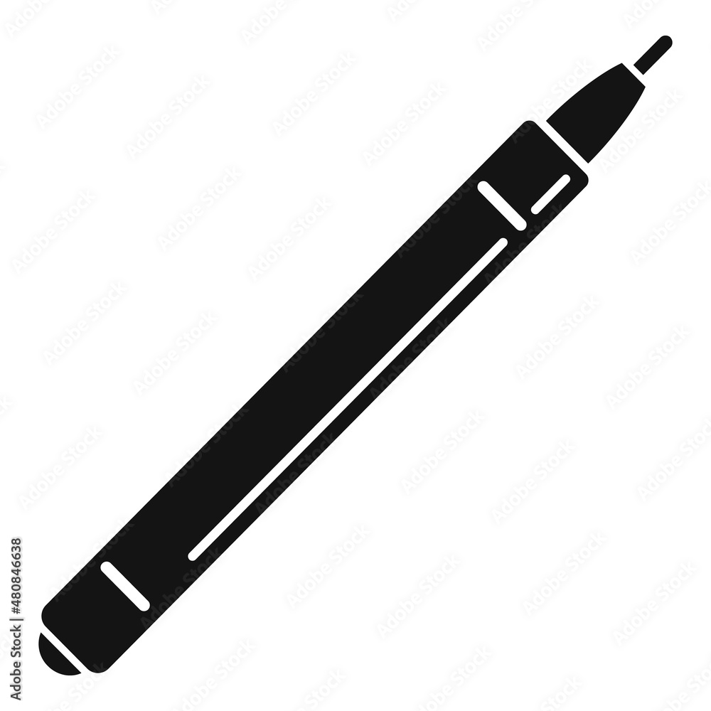 Writing pen icon simple vector. Ink signature Writing pen icon simple vector. Ink signature