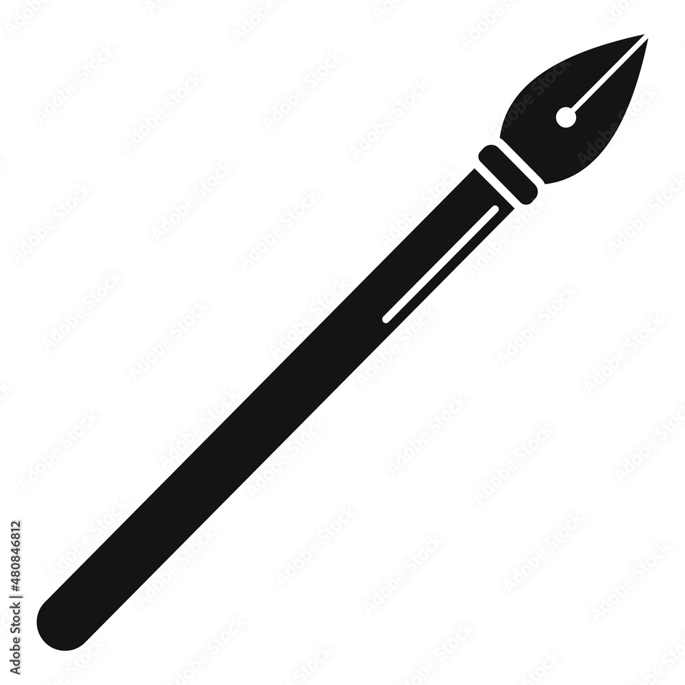 Steel nib icon simple vector. Web path Steel nib icon simple vector. Web path