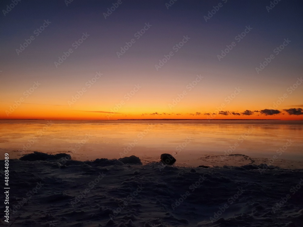 Obraz premium sunset on the beach