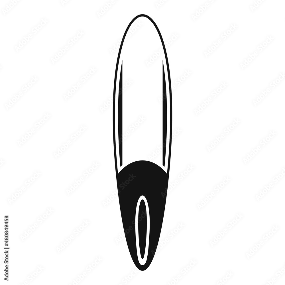 Oak sup board icon simple vector. Surf paddle Oak sup board icon simple vector. Surf paddle