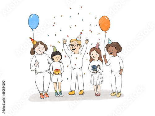 happy birthday funny party child school international cartoons character