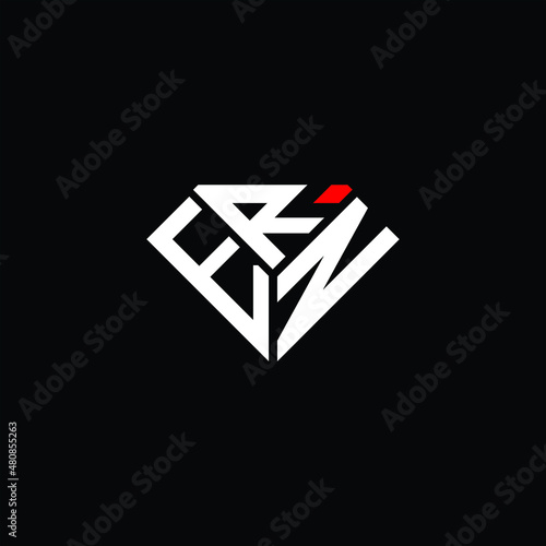 ERN letter logo creative design. ERN unique design