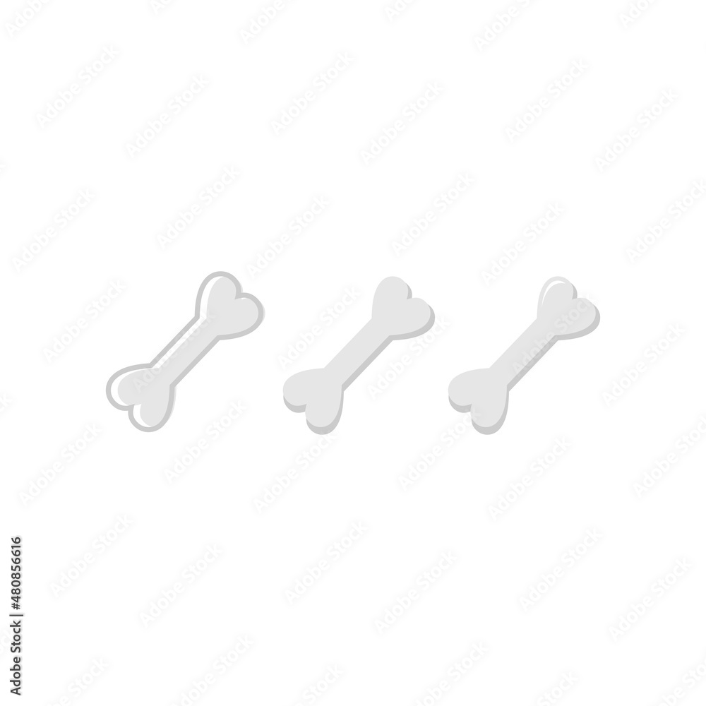 Bone dog bone icon style illustration vector Bone dog bone icon style illustration vector