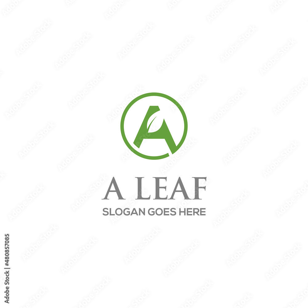 Leaf A Initial green natural logo design vector, alphabet letter design leaves icon Leaf A Initial green natural logo design vector, alphabet letter design leaves icon