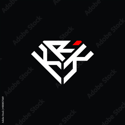 KRK letter logo creative design. KRK unique design