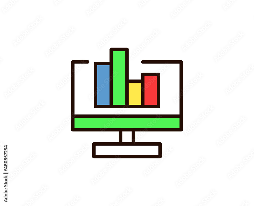 Graph flat icon. Thin line signs for design logo, visit card, etc. Single high-quality outline symbol for web design or mobile app. Graph outline pictogram. Graph flat icon. Thin line signs for design logo, visit card, etc. Single high-quality outline symbol for web design or mobile app. Graph outline pictogram.