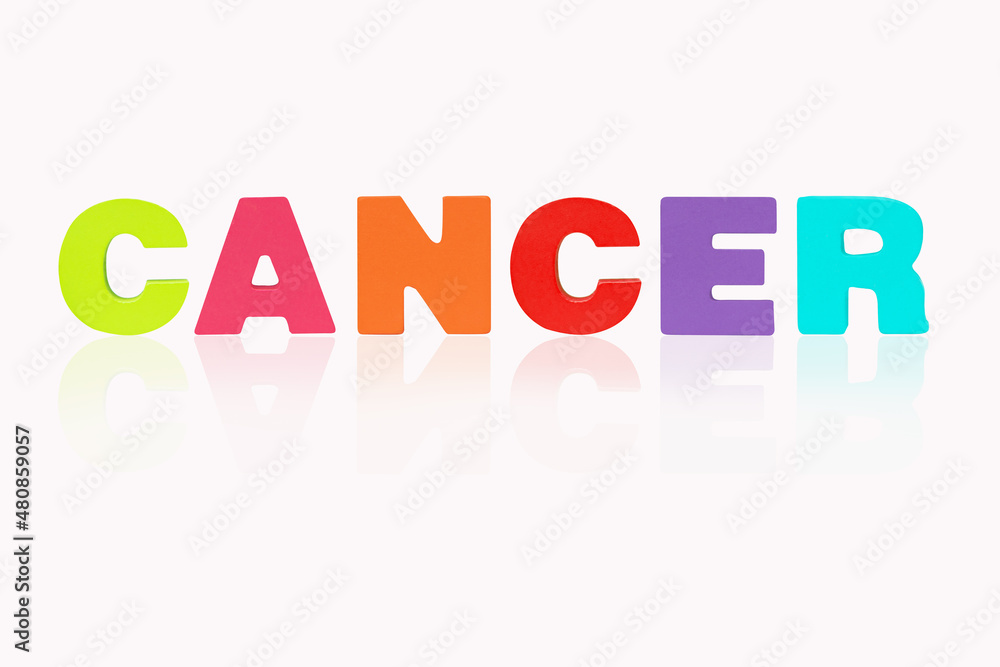 Name CANCER is in 12 Zodiac isolated on white background. Colorful wooden alphabets set sort. English letter made of wood arrange alphabet as categorize suitable for children. Poster, banner design. Name CANCER is in 12 Zodiac isolated on white background. Colorful wooden alphabets set sort. English letter made of wood arrange alphabet as categorize suitable for children. Poster, banner design.