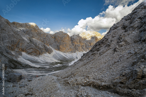 Principe Pass in Catinaccio Dolomite and Antermoia valley, Trentino © Francesco	Valenti