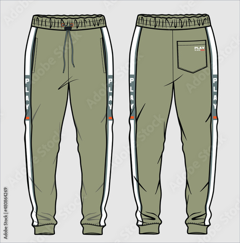 MEN AND BOYS BOTTOM WEAR JOGGERS AND TROSUERS VECTOR