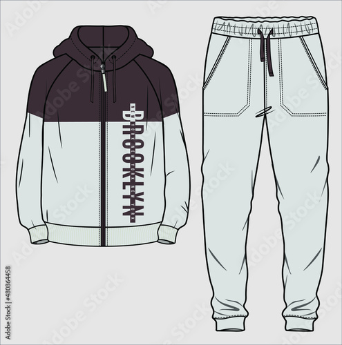 JOGGER AND SWEAT SHIRT SET FOR MEN AND TEEN BOYS IN EDITABLE VECTOR FILE