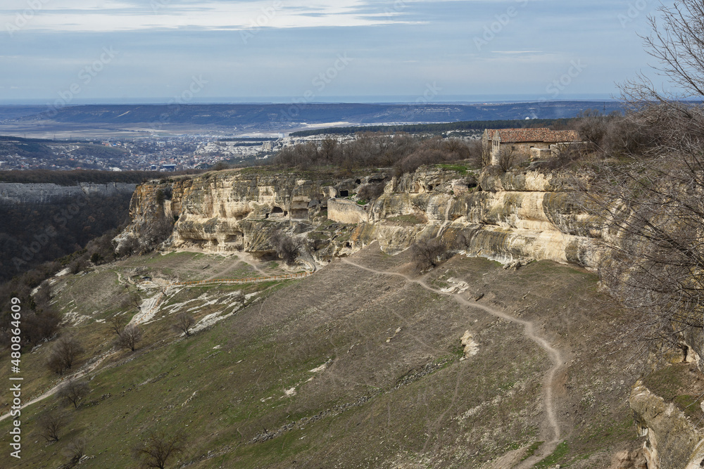 Cave city Chufut-Kale in Bakhchysarai, Crimea