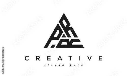 PRR creative tringle three letters logo design photo