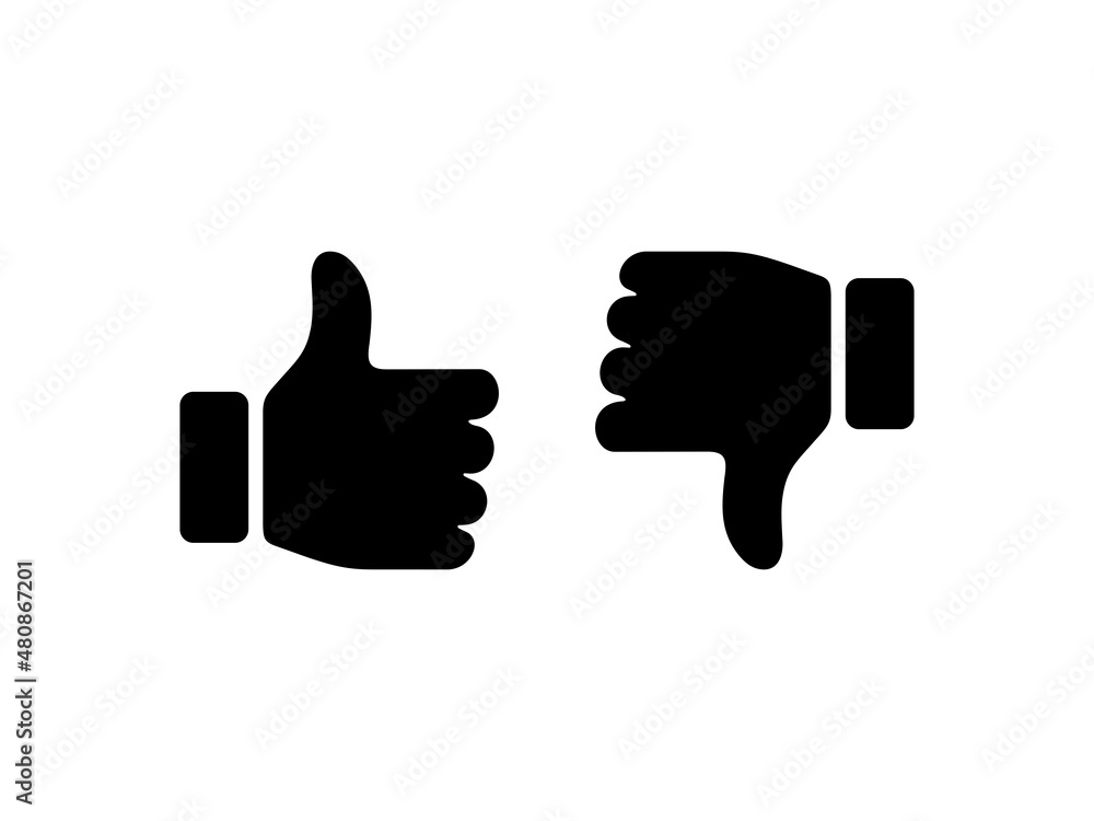 Like and unlike icon vector illustration Like and unlike icon vector illustration