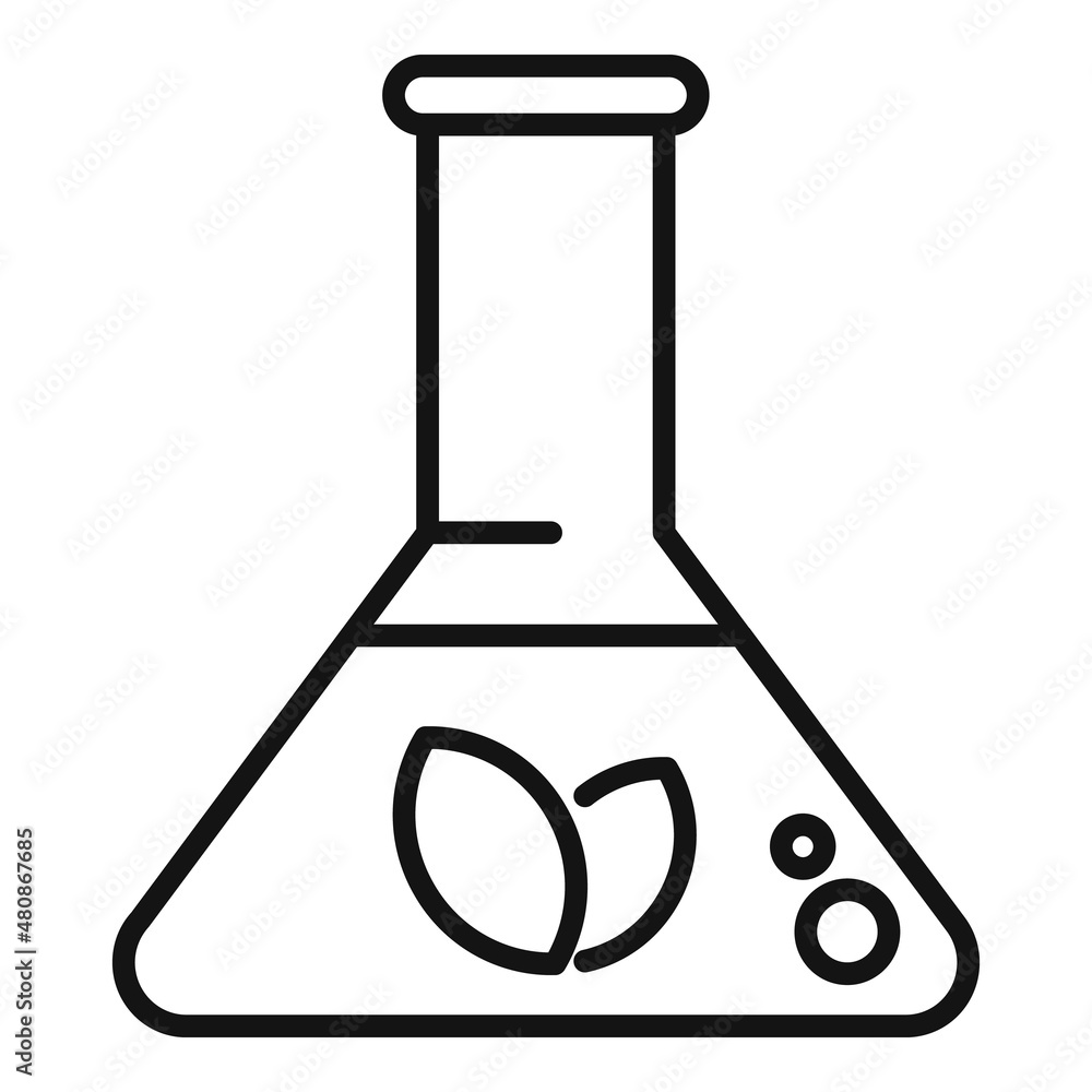 Eco flask icon outline vector. Water warm Eco flask icon outline vector. Water warm