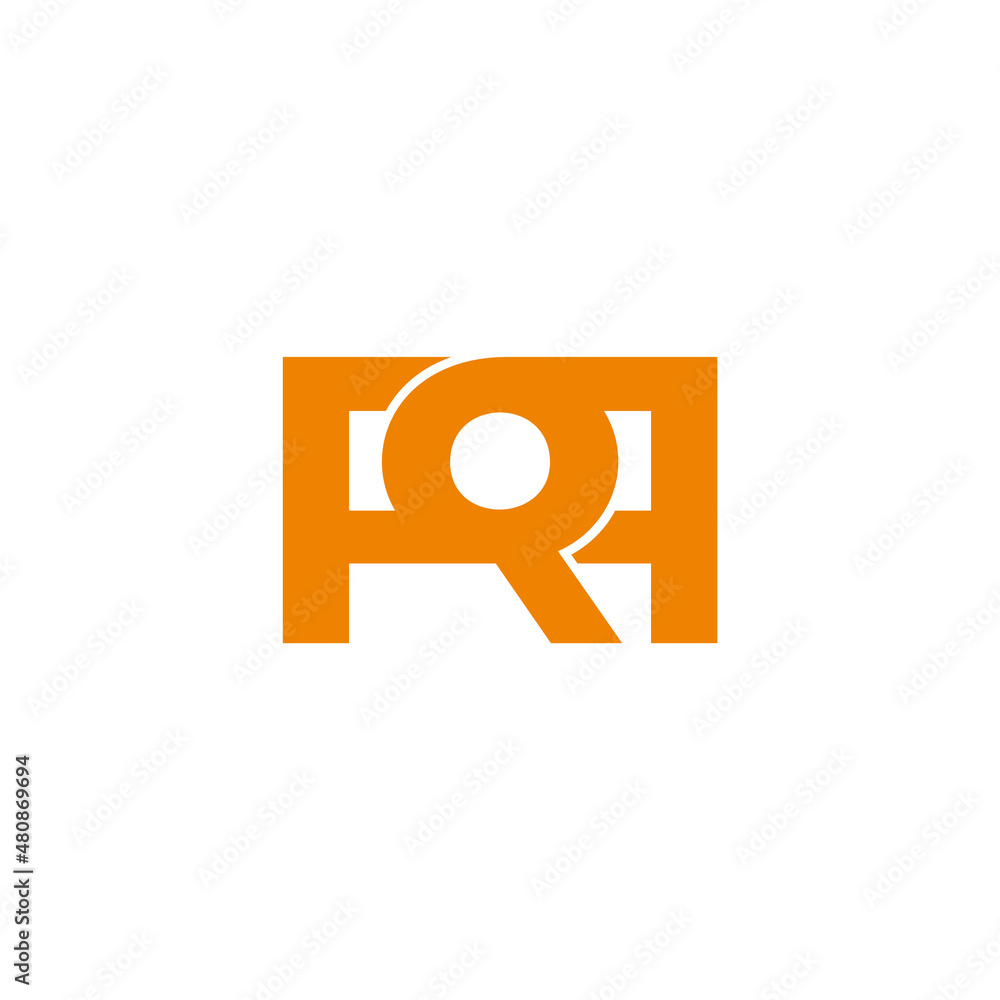 letter rp simple linked abstract logo vector letter rp simple linked abstract logo vector