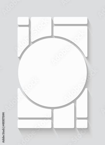 Template collage of eleven frames, images, photo