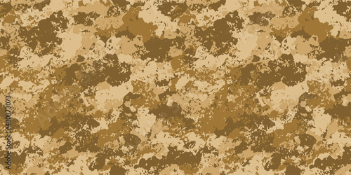 Camouflage background. Seamless pattern.Vector. 迷彩パターン テクスチャ 背景素材
