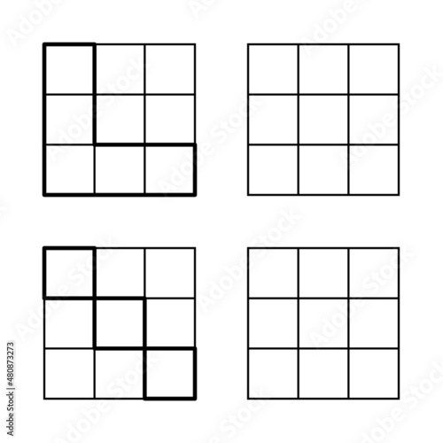 Educational game for children. Drawing kids activity. Handwriting practice. Vector illustration. 