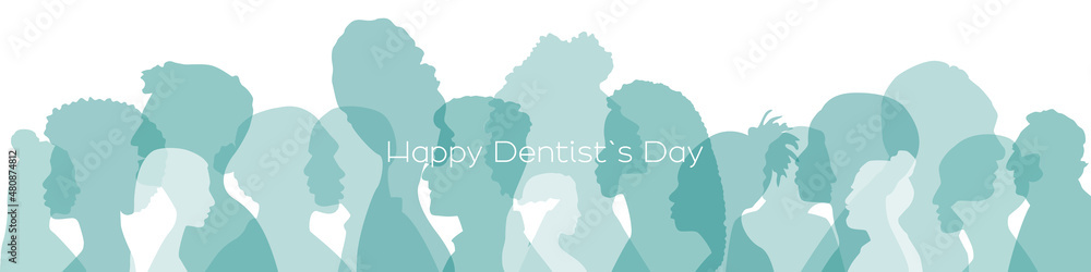 Happy Dentist`s Day banner.