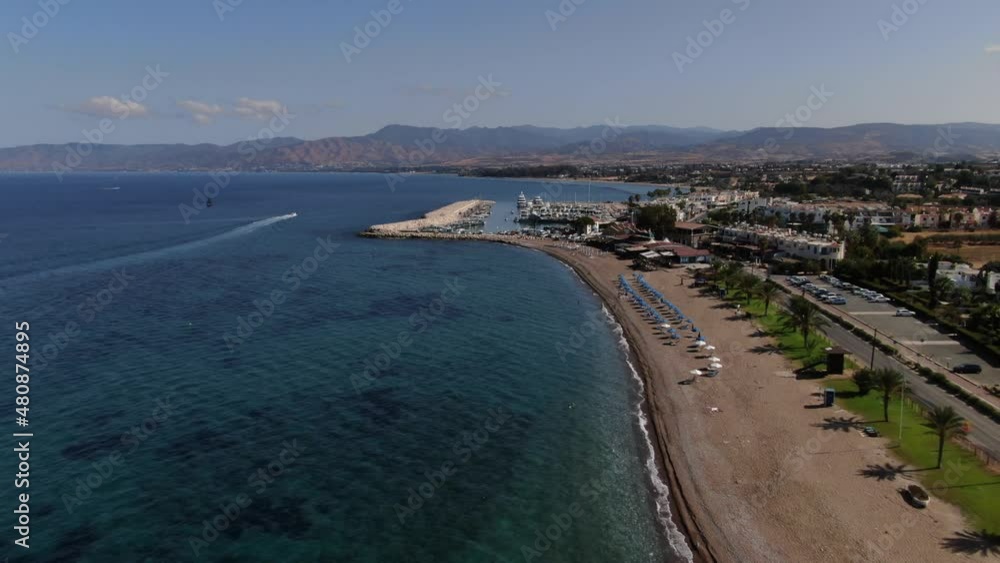 beautiful bay and long clean beaches of Latchi beautiful bay and long clean beaches of Latchi