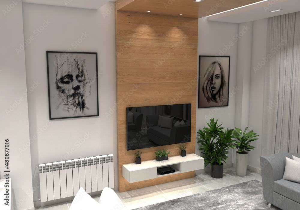 Fototapeta premium 3D Interior Design