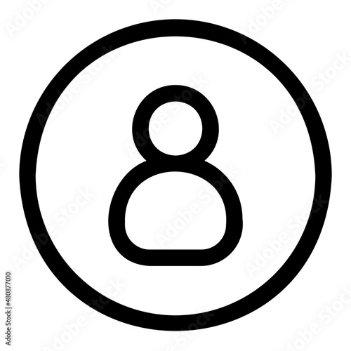 profile line icon